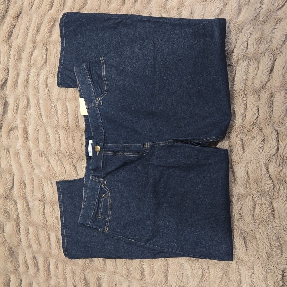 Van Heusen Womens Classic Fit Straight Leg Jeans Dark Wash Size 18 Short NWT